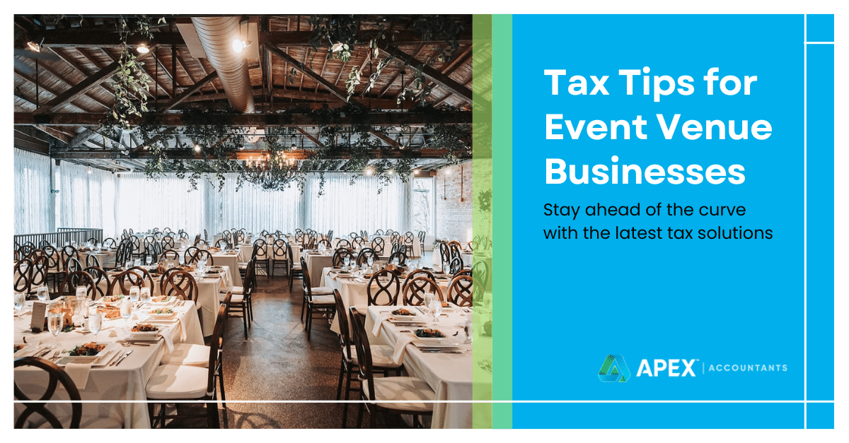 Tax Tips for Event Venue Businesses